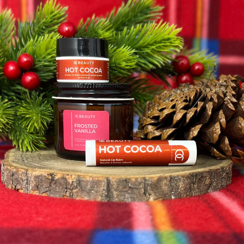 24 Days of Beauty: Day 5- Hot Chocolate Scented Lip Balm and Lip Sugar Scrub with Mini Candle