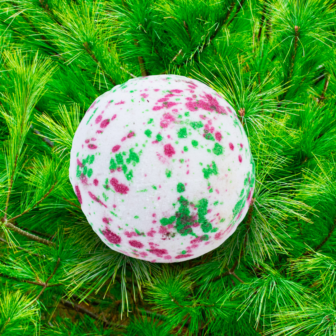 Candy Cane Bath Bomb